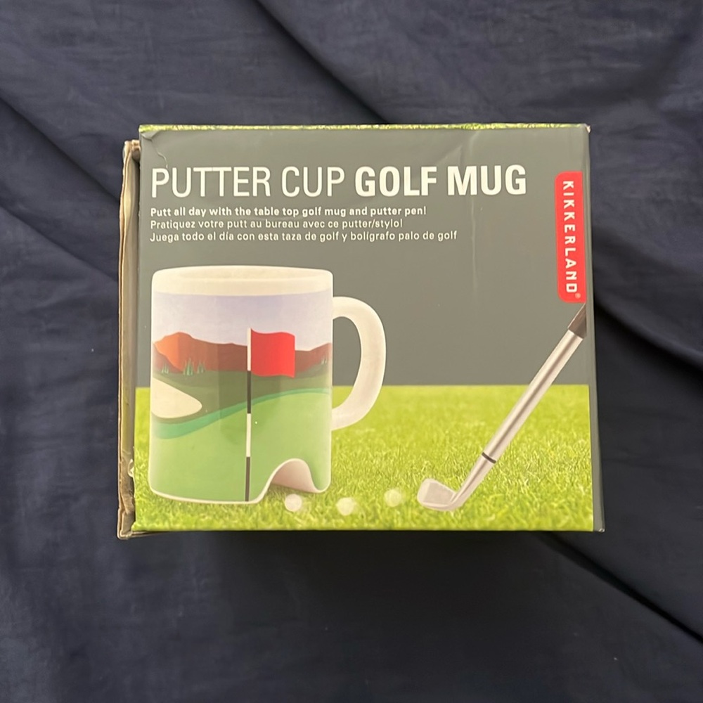 Putting golf mug